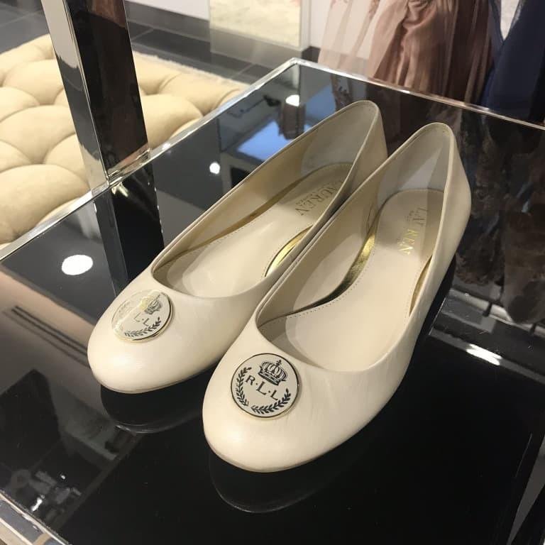 Ralph Lauren Flat Shoes Plate Logo - CHIC Kuwait Luxury Outlet