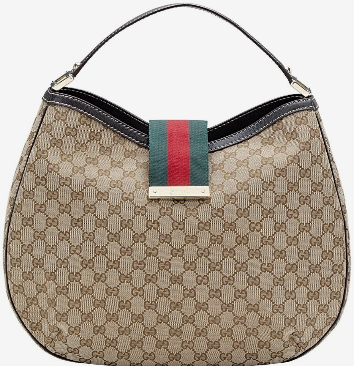 Gucci Monogram Canvas Large Hobo Tote - CHIC Kuwait Luxury Outlet