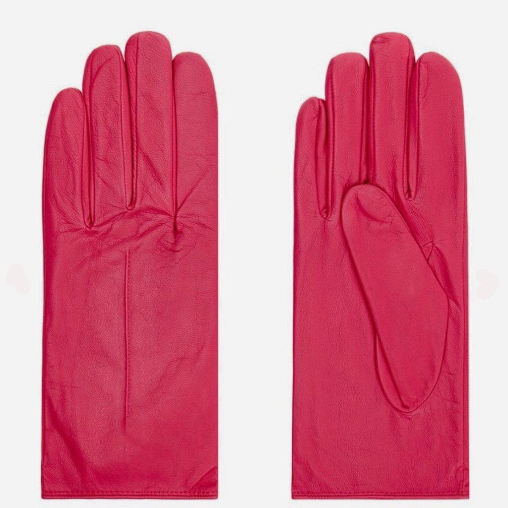 Furla Babylon Calf Leather Gloves Fushia - CHIC Kuwait Luxury Outlet