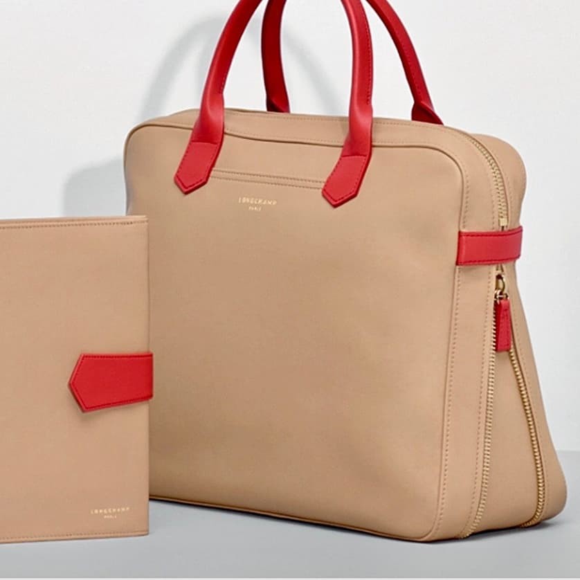 Longchamp Laptop Leather Bag - CHIC Kuwait Luxury Outlet