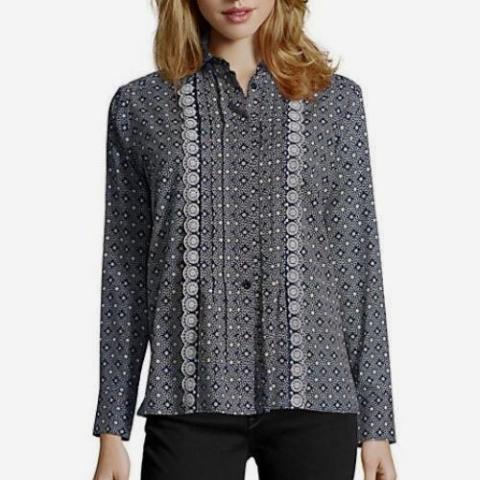 See By Chloe Geometric Prints Shirt - CHIC Kuwait Luxury Outlet