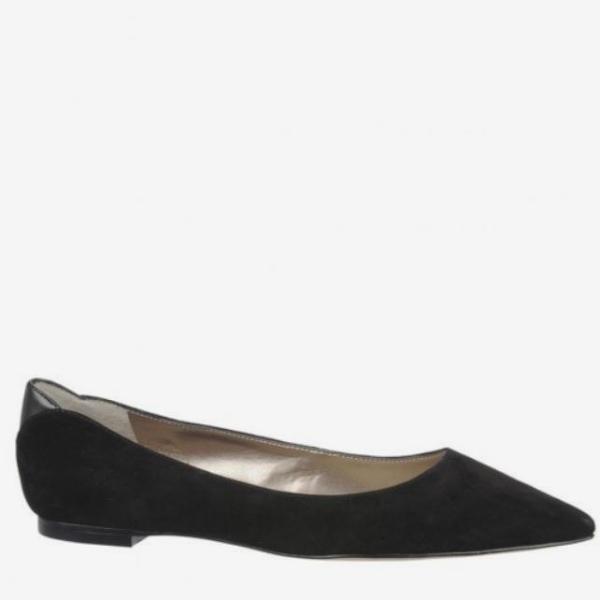 Sam Edelman Black Suede Pointed Toe Flats - CHIC Kuwait Luxury Outlet