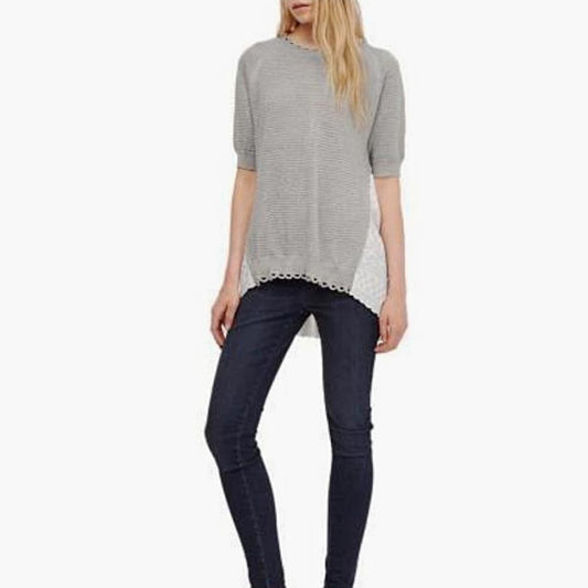 French Connection Scallop Crochet Jumper