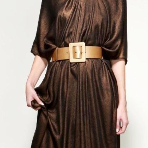 Yves St Laurent Evening Gown Silk chocolate - CHIC Kuwait Luxury Outlet