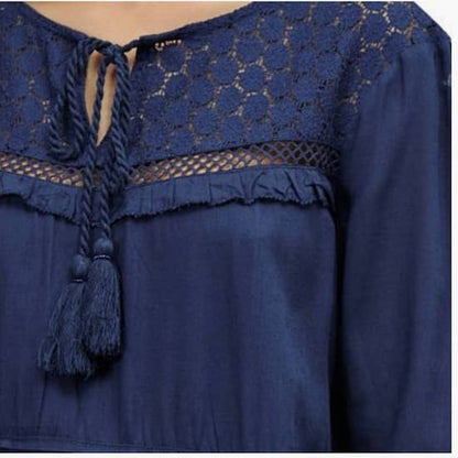 French Connection Midnight Blue Lola Lace - CHIC Kuwait Luxury Outlet