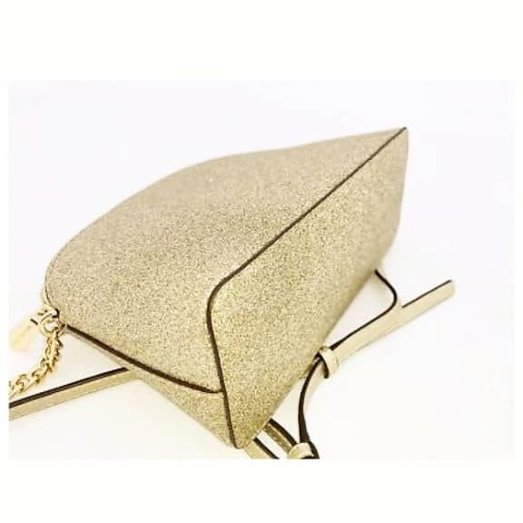 NEW MICHAEL KORS Barbara Medium Envelope Glitter Gold Clutch Evening Bag  Purse $194.65 - PicClick