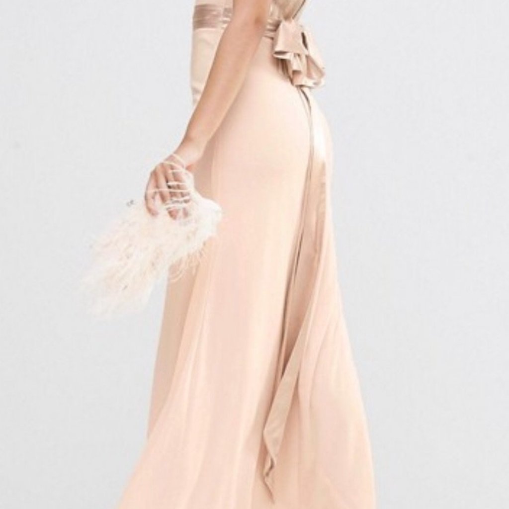 TFNC Bow back embellished Dress - CHIC Kuwait Luxury Outlet