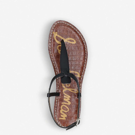 Sam Edelman Gigi Leather Flat sandals - CHIC Kuwait Luxury Outlet