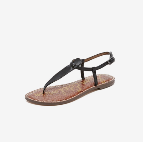 Sam Edelman Gigi Leather Flat sandals - CHIC Kuwait Luxury Outlet