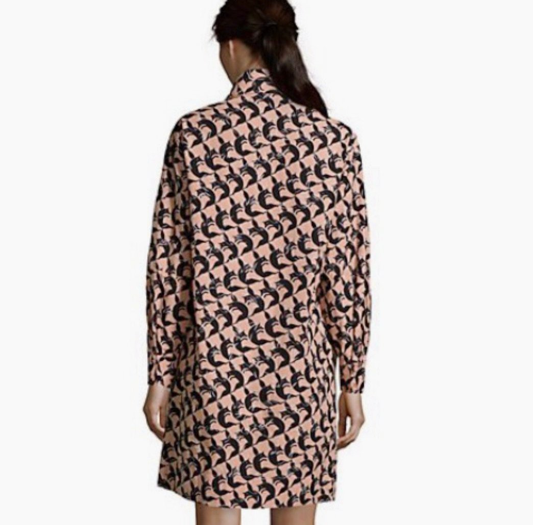 See By Chloe Tie Dress Fox Prints - CHIC Kuwait Luxury Outlet