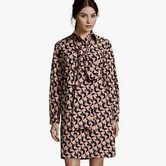 See By Chloe Tie Dress Fox Prints - CHIC Kuwait Luxury Outlet