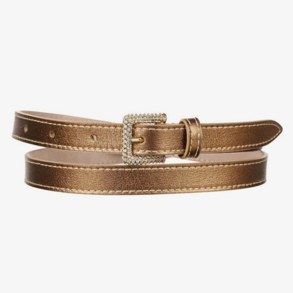Dolce & Gabbana Fine Leather Belt Bronze - CHIC Kuwait Luxury Outlet