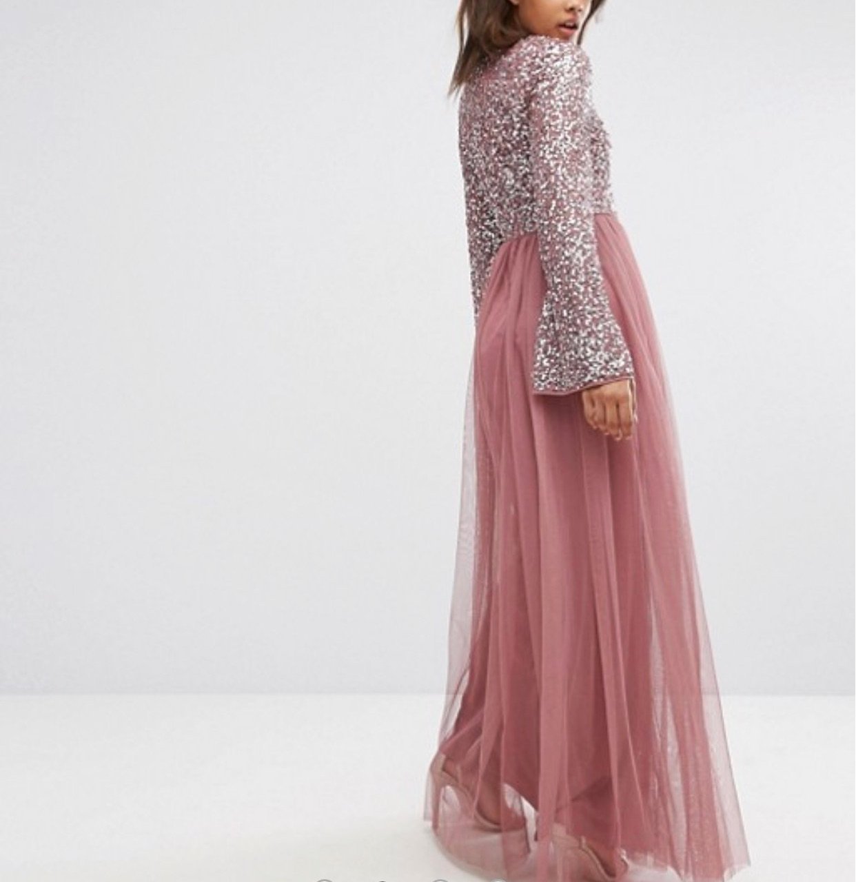 MAYA Tall Sequin Top Tulle Dress - CHIC Kuwait Luxury Outlet