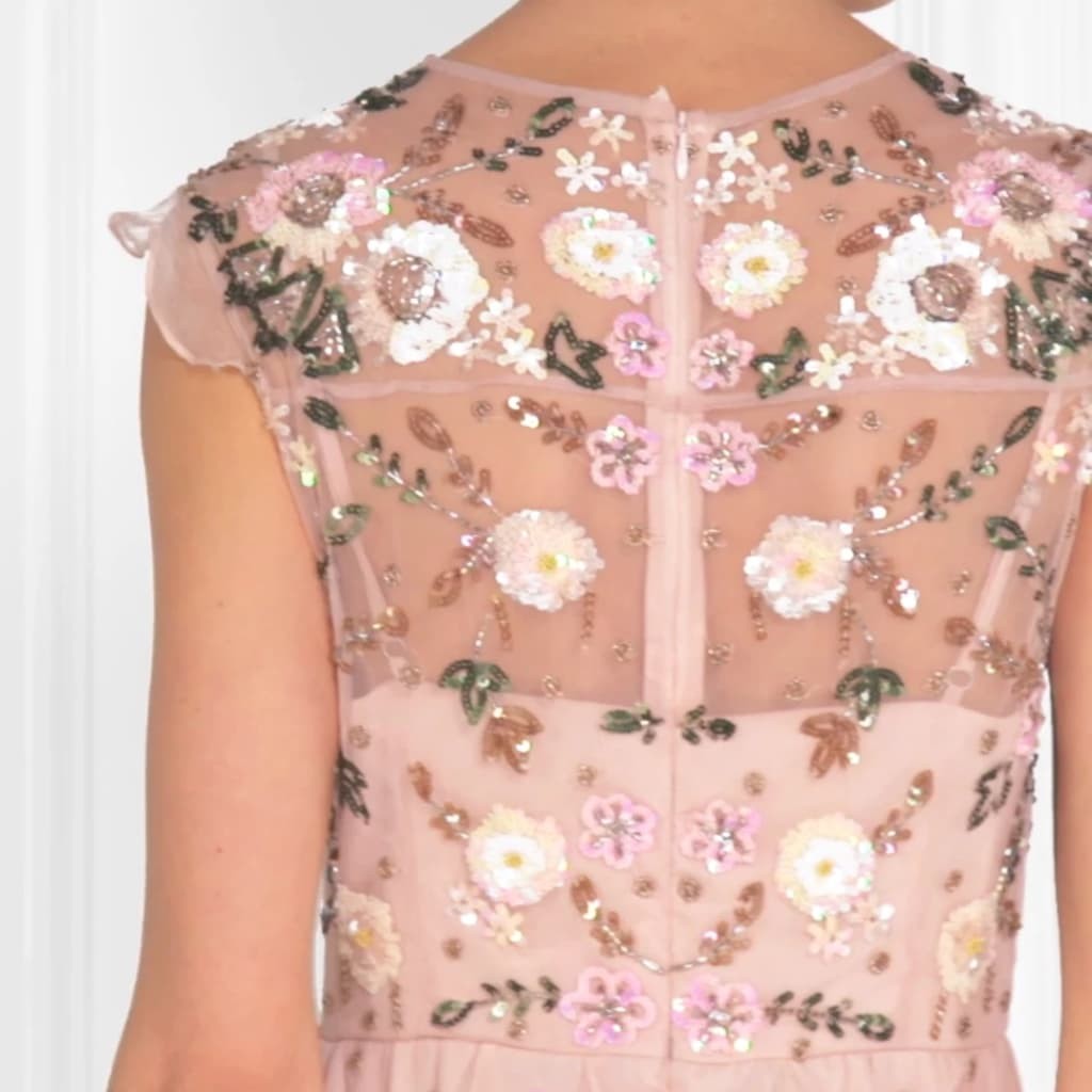 Needle & Thread Organza Embellished Tulle Dress - CHIC Kuwait Luxury Outlet