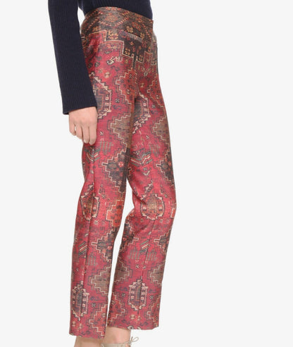 Tory Burch Printed Silk Straight Leg Pants - CHIC Kuwait Luxury Outlet