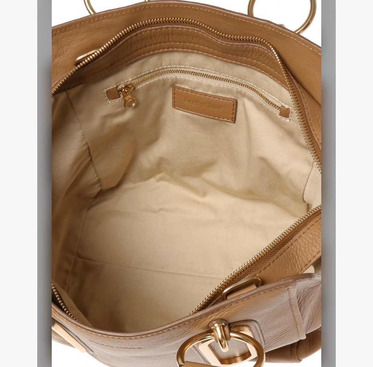 See by Chloé Paige Leather Crossbody shops Bag in Nut