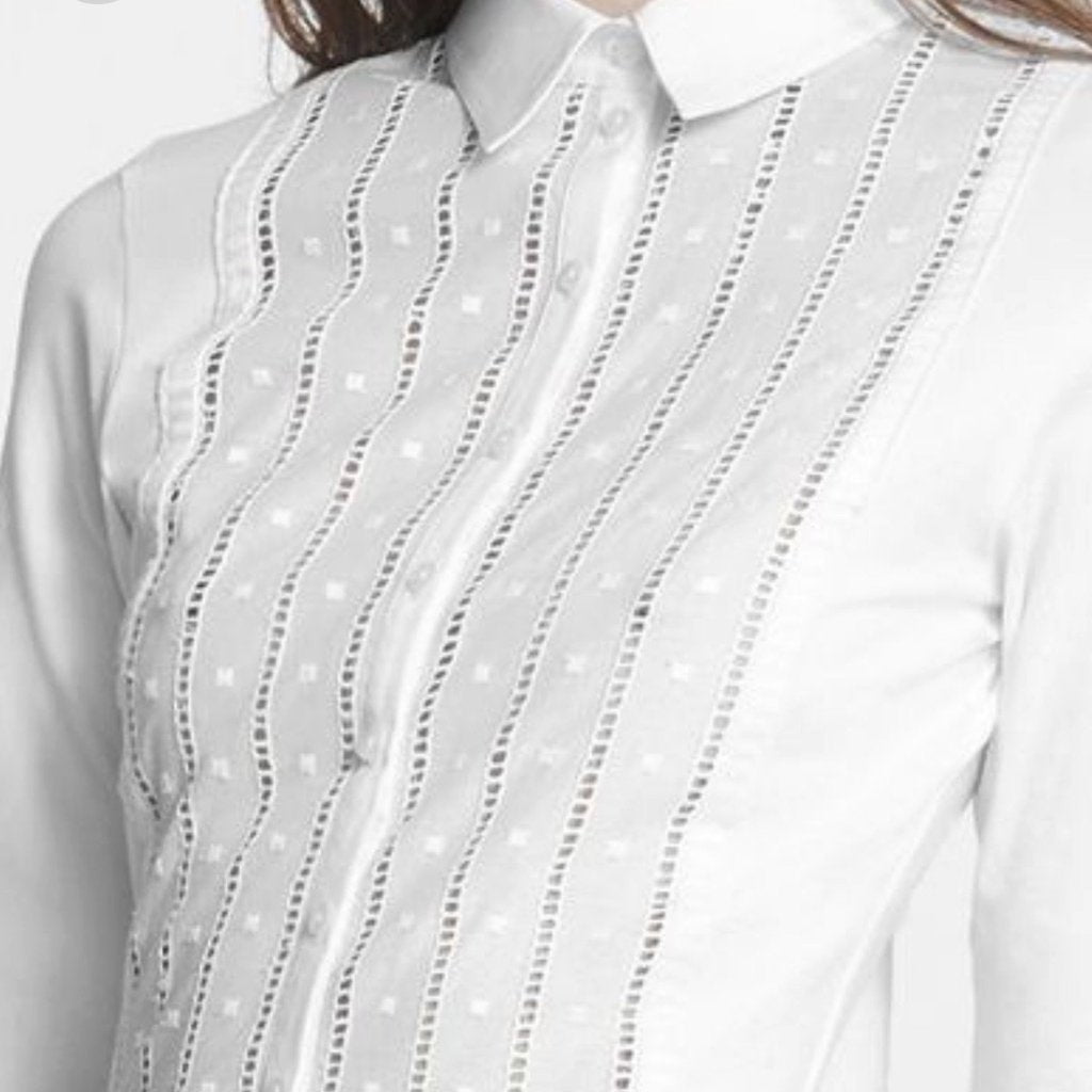 Anne Fontaine Shirt Embroidered LAETITIA - CHIC Kuwait Luxury Outlet